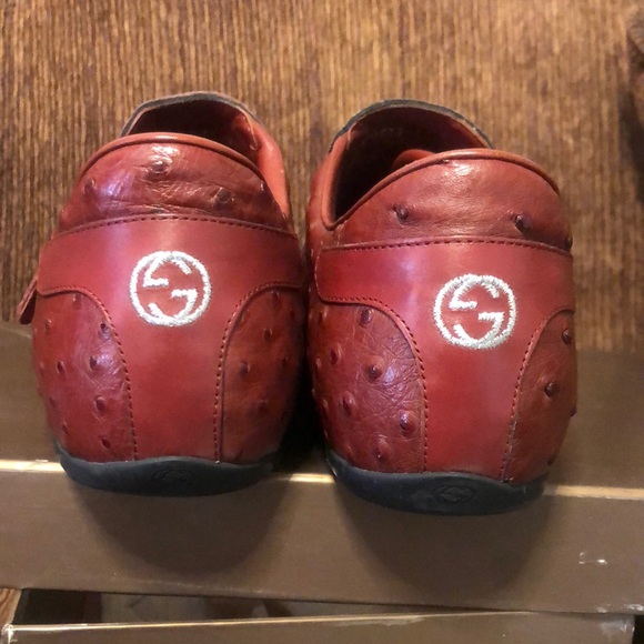 Gucci ostrich sneakers 170577  size 11G / 12 US. - Picture 6 of 15